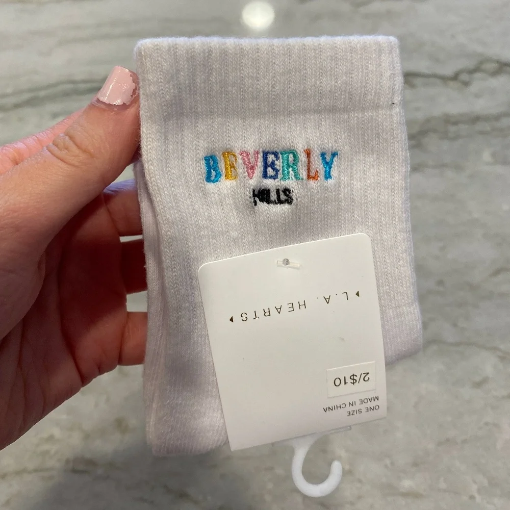 LA Hearts by Pacsun Crew Length Socks 